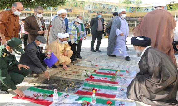 مراسم تجدید میثاق با شهدای عملیات بیت المقدس در قم برگزار شد