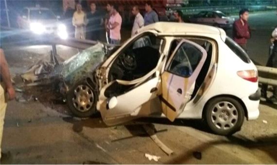 تصادف مرگبار سواری پژو 206 در مسیر شمال به جنوب بزرگراه تهران ـ قم