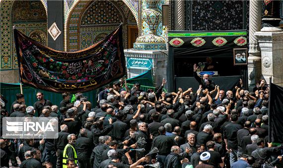 مردم قم درسالروز شهادت امام سجاد(ع) به سوگ نشستند
