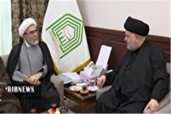 دیدار رئیس شورای هماهنگی تبلیغات اسلامی با نماینده آیت الله سیستانی