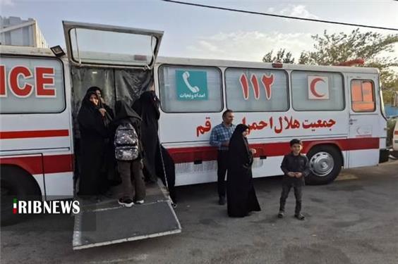 ارائه خدمات به 400 زائر در روز اربعین حسینی در قم