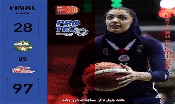 شیمیدر قم صدرنشین بی‌رقیب لیگ برتر بسکتبال بانوان ایران