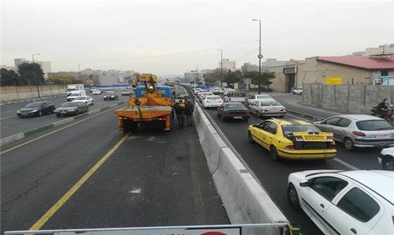 ایمن‌سازی مسیر BRT در جنوب میدان فتح