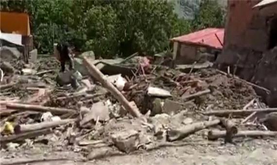 وضعیت دردناک روستای مزداران فیروزکوه پس از سیل