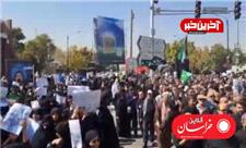 تصاویری از حضور مردم مشهد در مراسم تشییع شهیدان دوست محمدی و جاوید مهر