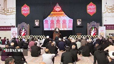 مراسم بزرگداشت چهلم شهدای روحانی جنگ تحمیلی ۱۲ روزه در قم