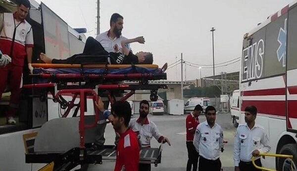 انتقال هفت زائر مصدوم از کربلا به مرز مهران