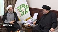 دیدار رئیس شورای هماهنگی تبلیغات اسلامی با نماینده آیت الله سیستانی