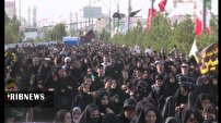 سلام از راه دور جاماندگان اربعین به سالار شهدا در بلوار پیامبر اعظم قم