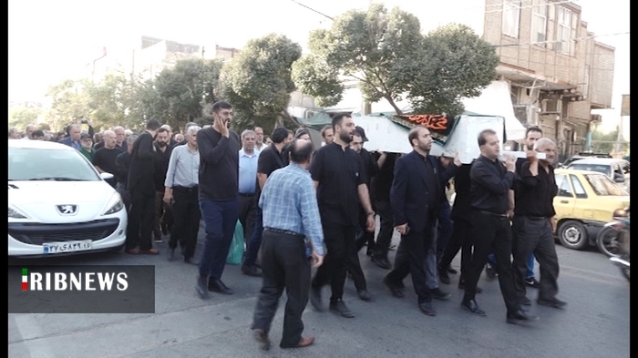 تشییع پیکر مادر شهید خوش نژاد در قم