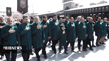 برگزاری دسته عزای خادمیاران رضوی در قم