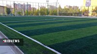 بهره برداری از زمین چمن مصنوعی در بلوار بصیرت پردیسان قم