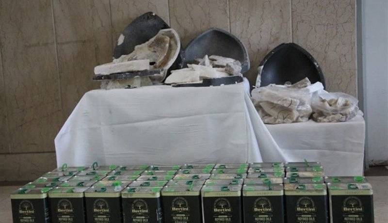 قاچاق ماده مخدر "شیشه" در پوشش بار زیتون!