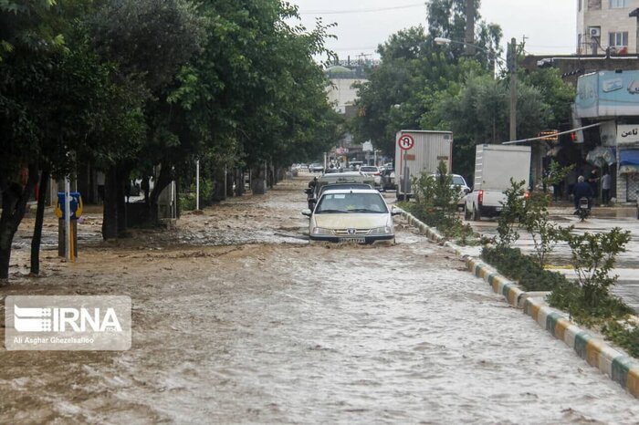 بارش شدید باران در گنبدکاووس