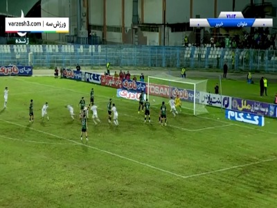 گل اول ملوان به خیبر