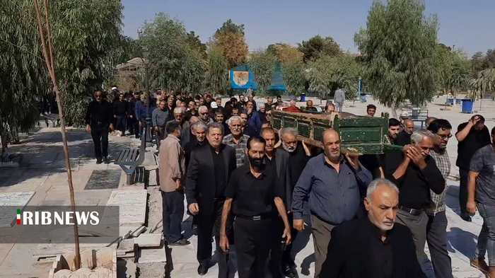 تشییع پدر شهید شعبان زاده در قم