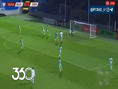 ۲ گل هویلوند در جریان برتری ۵ بر صفر دانمارک مقابل بلاروس
