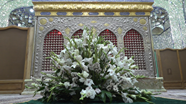 غبارروبی حرم امامزاده موسی مبرقع (ع) در قم