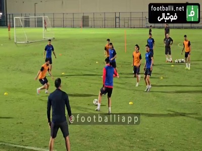 لحظاتی از تمرین امشب تیم ملی در دبی