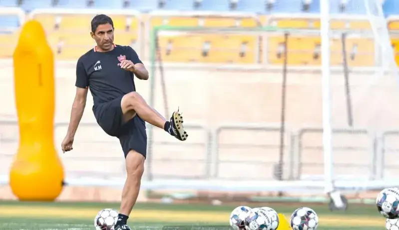 وحید هاشمیان در تمرین پرسپولیس
