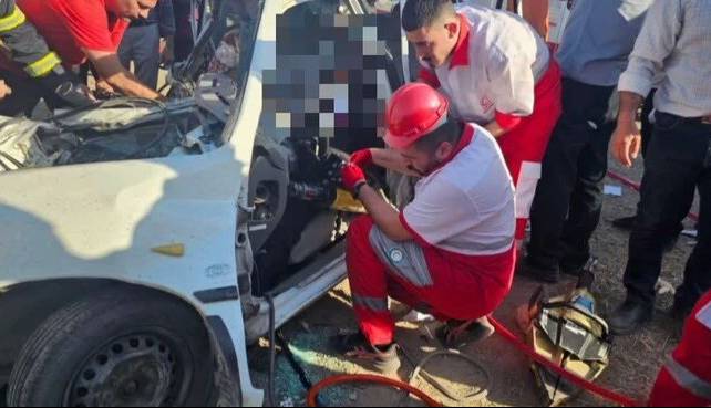 تصادف مرگبار پراید با خاور جان ۲ نفر را گرفت