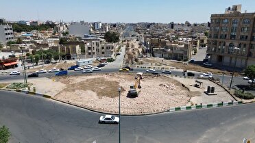 پیشرفت تقاطع میدان سپاه به سی درصد رسید