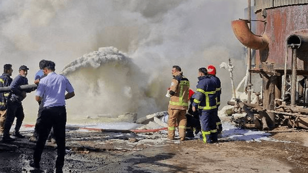 پیکر کارگر مفقود در حادثه آتش‌سوزی پالایشگاه نفت پیدا شد