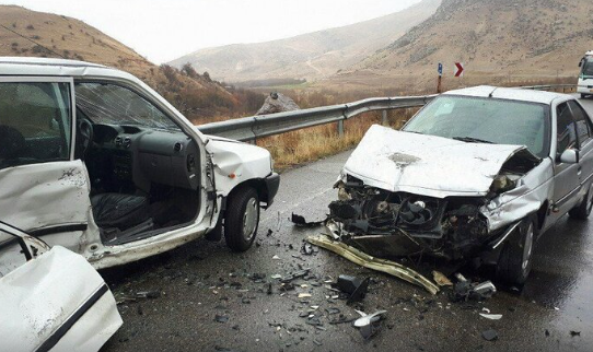 برخورد مرگبار پراید و پژو پارس