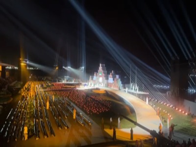 رژه کاروان ایران در مراسم افتتاحیه بازی های همبستگی کشور های اسلامی