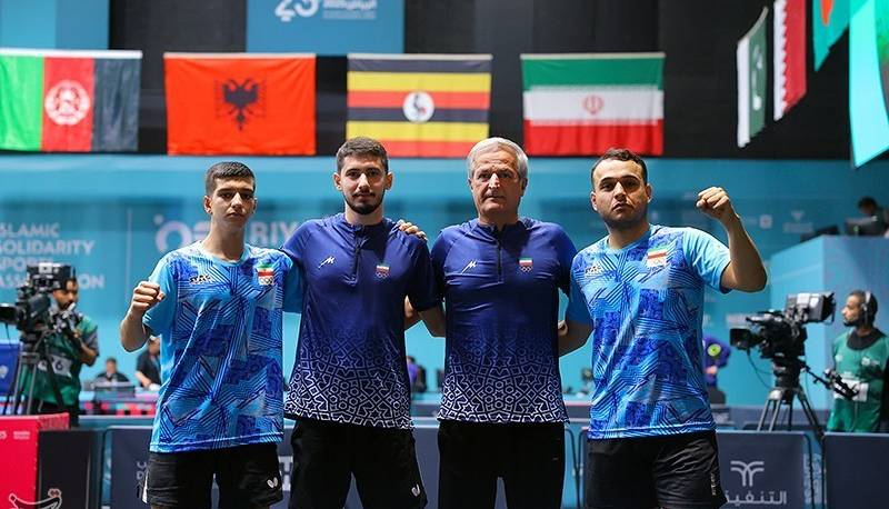 بازی‌های کشورهای اسلامی؛ صعود تیم تنیس روی میز مردان ایران به فینال