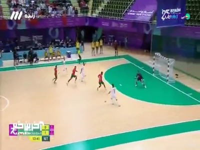 گل دوم فوتسال ایران به مراکش توسط کریمی
