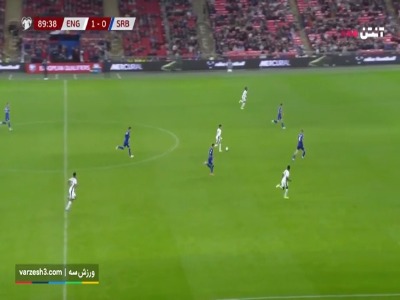 گل دوم انگلیس به صربستان توسط ابرچی ازه