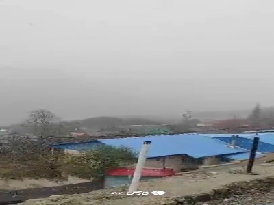 نخستین برف پاییزی در فیروزکوه