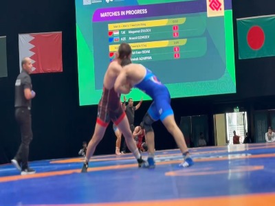 لحظاتی از کشتی آذرپیرا مقابل حریف ترکیه ای