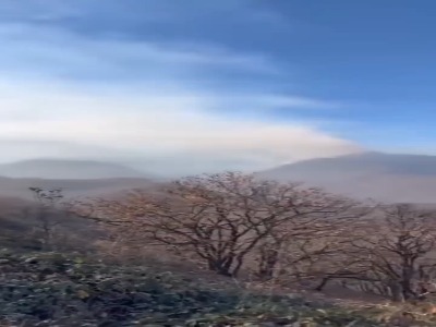 آتش‌سوزی در مراتع جنگلی جلفا