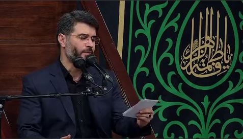 لحظاتی از روضه‌خوانی آقای میثم مطیعی در مراسم شب شهادت حضرت زهرا(س)