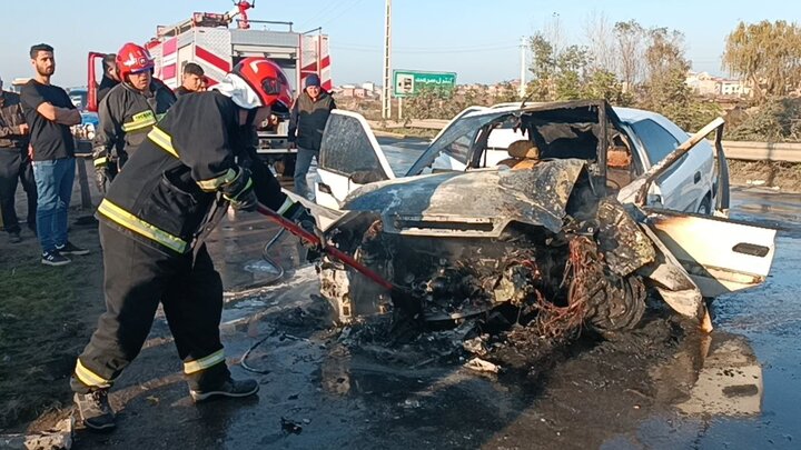 «زانتیا» در آتش سوخت