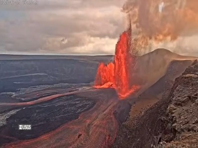 فوران آتشفشان کیلاویا در هاوایی