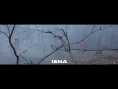 عملیات اطفای حریق جنگل‌های آذربایجان شرقی توسط امدادگران جمعیت هلال‌احمر