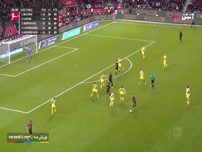 گل اول بایرلورکوزن به دورتموند توسط کوفان