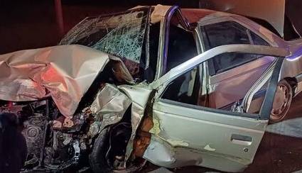 مصدومیت ۱۱ نفر در تصادف زنجیره‌ای در بزرگراه قم - تهران