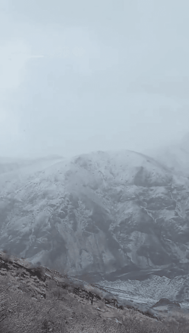 قره درۀ چالدران آذربایجان‌غربی سفیدپوش شد