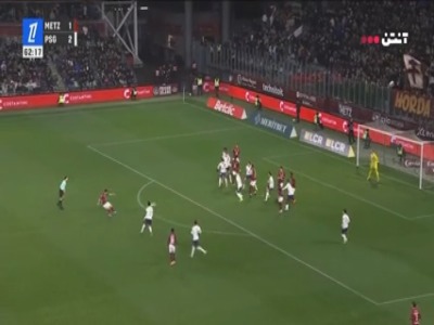 گل سوم پاری سن ژرمن به متز توسط دزیره دوئه