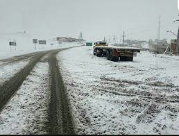 جادۀ شاهین‌دژ - تکاب یخ زد