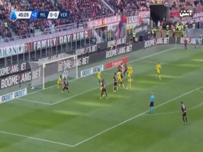 گل اول میلان به هلاس ورونا توسط پولیشیچ