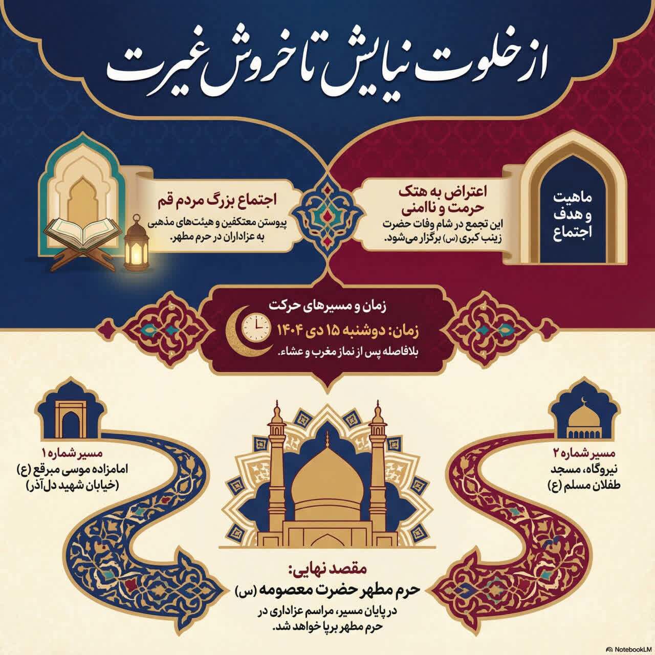 راهپیمایی مــردم و بازاریان قم در اعتراض به اغتشاشات اخیر برگزار می‌شود