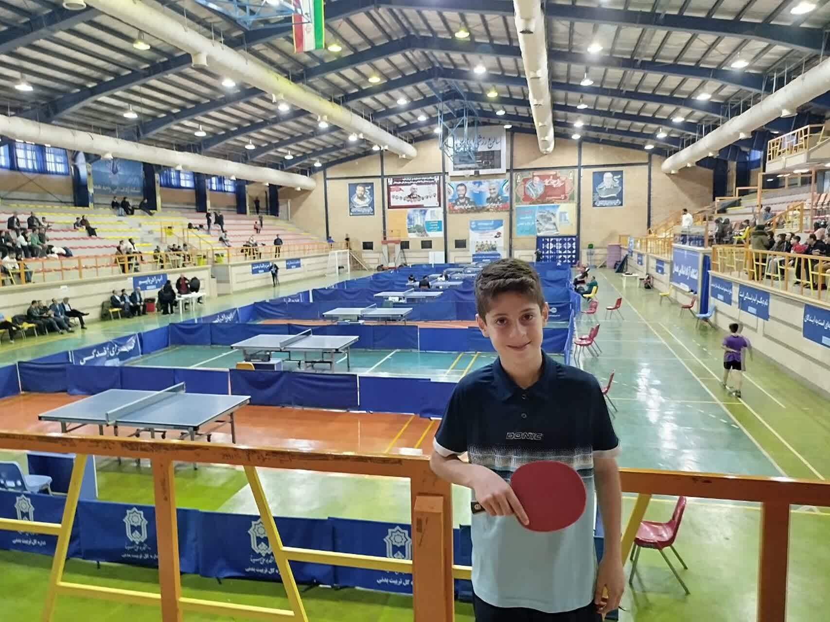 امیر حسین علیزاده پینگ پنگ باز قمی به اردوی تیم ملی دعوت شد