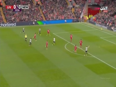 گل اول نیوکسل به لیورپول توسط گوردون