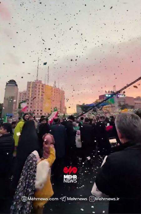 حضور ترامپ در جشن نیمه شعبان میدان ولیعصر (عج) تهران!