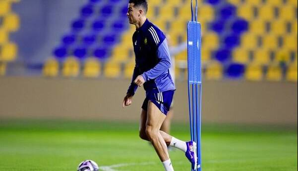 رونالدو در تمرین النصر؛ ممانعت CR۷ از حضور در زمین بازی